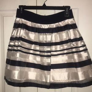 Navy and creme skirt